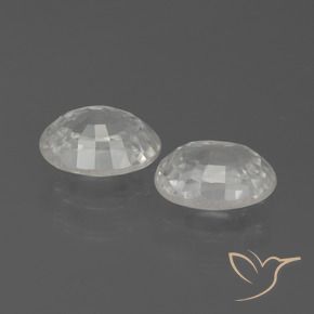 Pedras preciosas de Zircão Branco natural de 2.76 ct, oval, VS