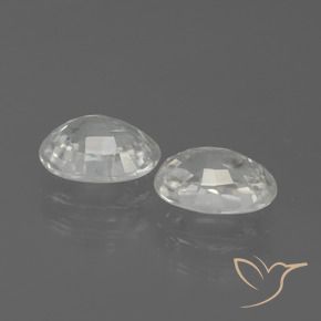 Pedras preciosas de Zircão Branco natural de 2.65 ct, oval, VS