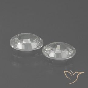 Pedras preciosas de Zircão Branco natural de 2.41 ct, oval, VVS