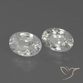 Pedras preciosas de Zircão Branco natural de 2.78 ct, oval, VS