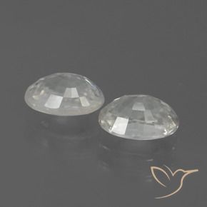 Pedras preciosas de Zircão Branco natural de 2.78 ct, oval, VS