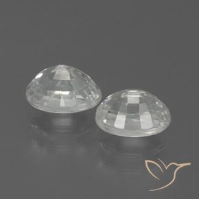 Pedras preciosas de Zircão Branco natural de 3.19 ct, oval, VS