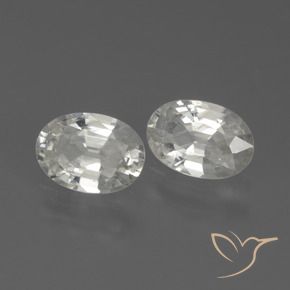 Pedras preciosas de Zircão Branco natural de 2.10 ct, oval, VS