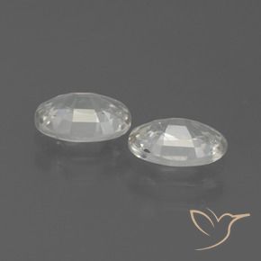 Pedras preciosas de Zircão Branco natural de 2.10 ct, oval, VS