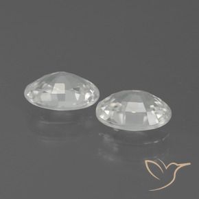 Pedras preciosas de Zircão Branco natural de 2.24 ct, oval, VVS
