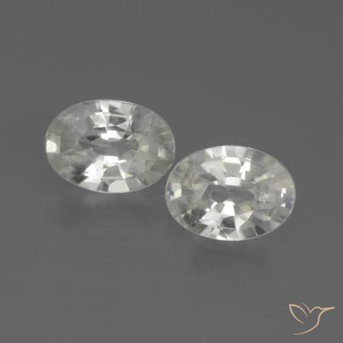 2.05ctw Natural branco quente Zircão, oval, VVS-VS