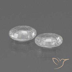 Pedras preciosas de Zircão Branco natural de 2.20 ct, oval, VS