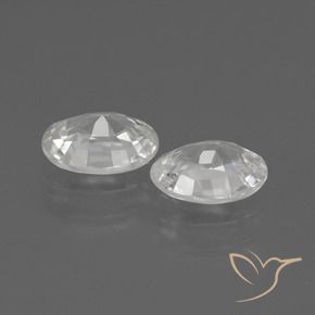 Pedras preciosas de Zircão Branco natural de 2.06 ct, oval, VS