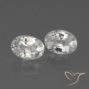 Pedras preciosas de Zircão Branco natural de 2.30 ct, oval, VVS