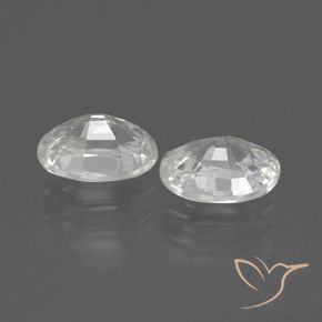 Pedras preciosas de Zircão Branco natural de 2.30 ct, oval, VVS