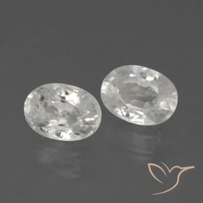 Pedras preciosas de Zircão Branco natural de 2.56 ct, oval, VS
