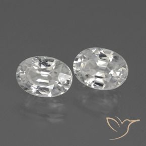 Pedras preciosas de Zircão Branco natural de 2.69 ct, oval, VS
