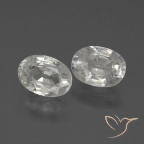 Pedras preciosas de Zircão Branco natural de 2.58 ct, oval, VS