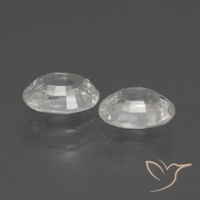 Pedras preciosas de Zircão Branco natural de 2.58 ct, oval, VS