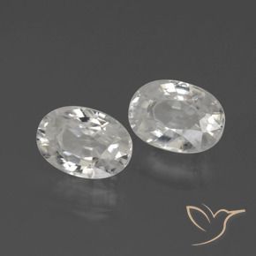 Pedras preciosas de Zircão Branco natural de 2.72 ct, oval, VS