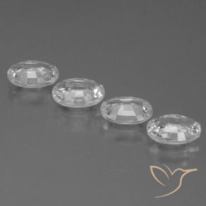 Pedras preciosas de Zircão Branco natural de 4.16 ct, oval, VVS