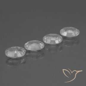 Pedras preciosas de Zircão Branco natural de 4.43 ct, oval, VS