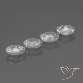 Pedras preciosas de Zircão Branco natural de 4.28 ct, oval, VS