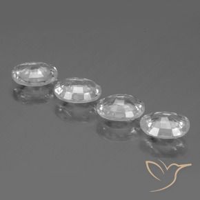 Pedras preciosas de Zircão Branco natural de 4.34 ct, oval, VVS-VS
