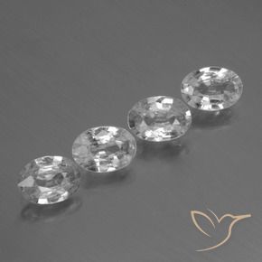 Pedras preciosas de Zircão Branco natural de 4.06 ct, oval, VS
