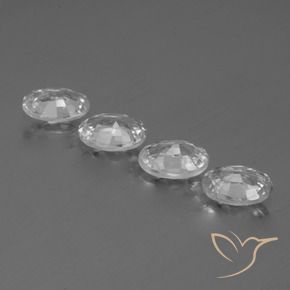 Pedras preciosas de Zircão Branco natural de 4.06 ct, oval, VS