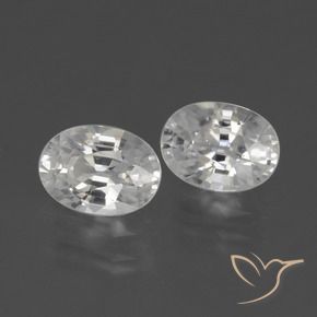 Pedras preciosas de Zircão Branco natural de 2.65 ct, oval, VS