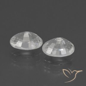 Pedras preciosas de Zircão Branco natural de 2.65 ct, oval, VS