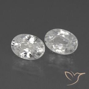 Pedras preciosas de Zircão Branco natural de 2.80 ct, oval, VVS