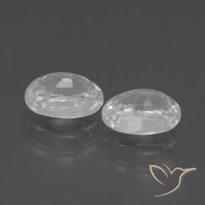 Pedras preciosas de Zircão Branco natural de 2.80 ct, oval, VVS