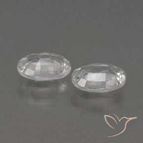 Pedras preciosas de Zircão Branco natural de 2.25 ct, oval, VVS-VS