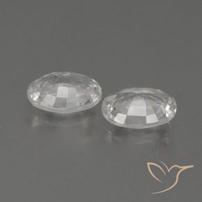 Pedras preciosas de Zircão Branco natural de 2.10 ct, oval, VVS-VS