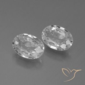 Pedras preciosas de Zircão Branco natural de 2.16 ct, oval, VS