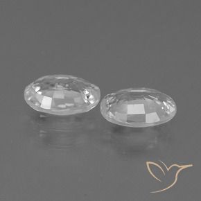 Pedras preciosas de Zircão Branco natural de 2.16 ct, oval, VS