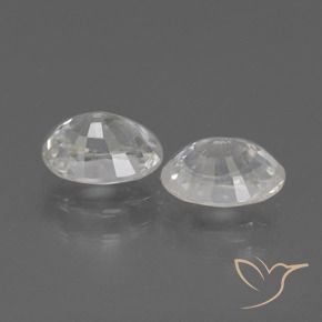 Pedras preciosas de Zircão Branco natural de 2.56 ct, oval, VS