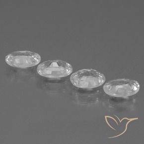 Pedras preciosas de Zircão Branco natural de 3.86 ct, oval, VS