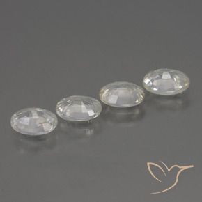 Pedras preciosas de Zircão Branco natural de 4.34 ct, oval, VS