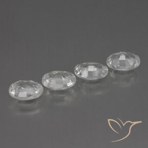 Pedras preciosas de Zircão Branco natural de 4.16 ct, oval, VS