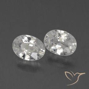 Pedras preciosas de Zircão Branco natural de 2.31 ct, oval, VS