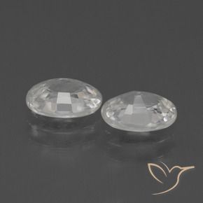 Pedras preciosas de Zircão Branco natural de 2.31 ct, oval, VS
