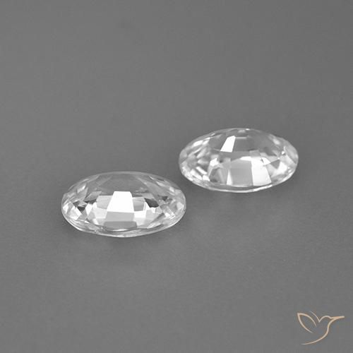Pedras preciosas de Zircão Branco natural de 2.25 ct, oval, VS