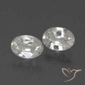 Pedras preciosas de Zircão Branco natural de 2.25 ct, oval, VVS-VS