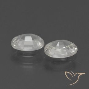 Pedras preciosas de Zircão Branco natural de 2.25 ct, oval, VVS-VS
