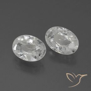 Pedras preciosas de Zircão Branco natural de 2.30 ct, oval, VS