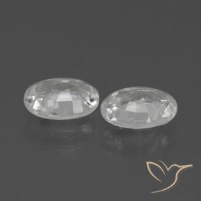 Pedras preciosas de Zircão Branco natural de 2.30 ct, oval, VS