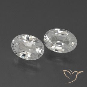 Pedras preciosas de Zircão Branco natural de 2.46 ct, oval, VS