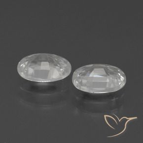 Pedras preciosas de Zircão Branco natural de 2.46 ct, oval, VS