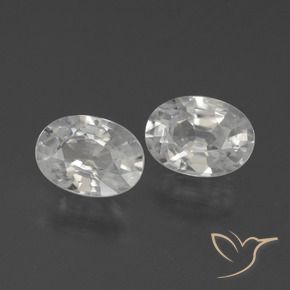 Pedras preciosas de Zircão Branco natural de 2.35 ct, oval, VS