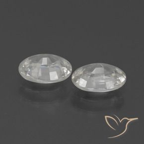 Pedras preciosas de Zircão Branco natural de 2.27 ct, oval, VS