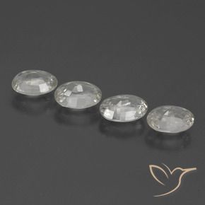 Pedras preciosas de Zircão Branco natural de 4.46 ct, oval, VS