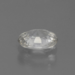 Zircão branco natural 1,01ct, corte oval, VS